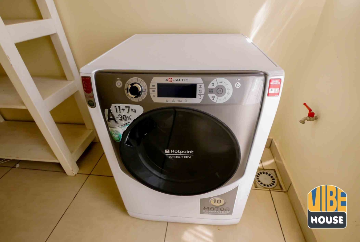 Washing machine in house for rent with pool in Kibagabaga, Kigali