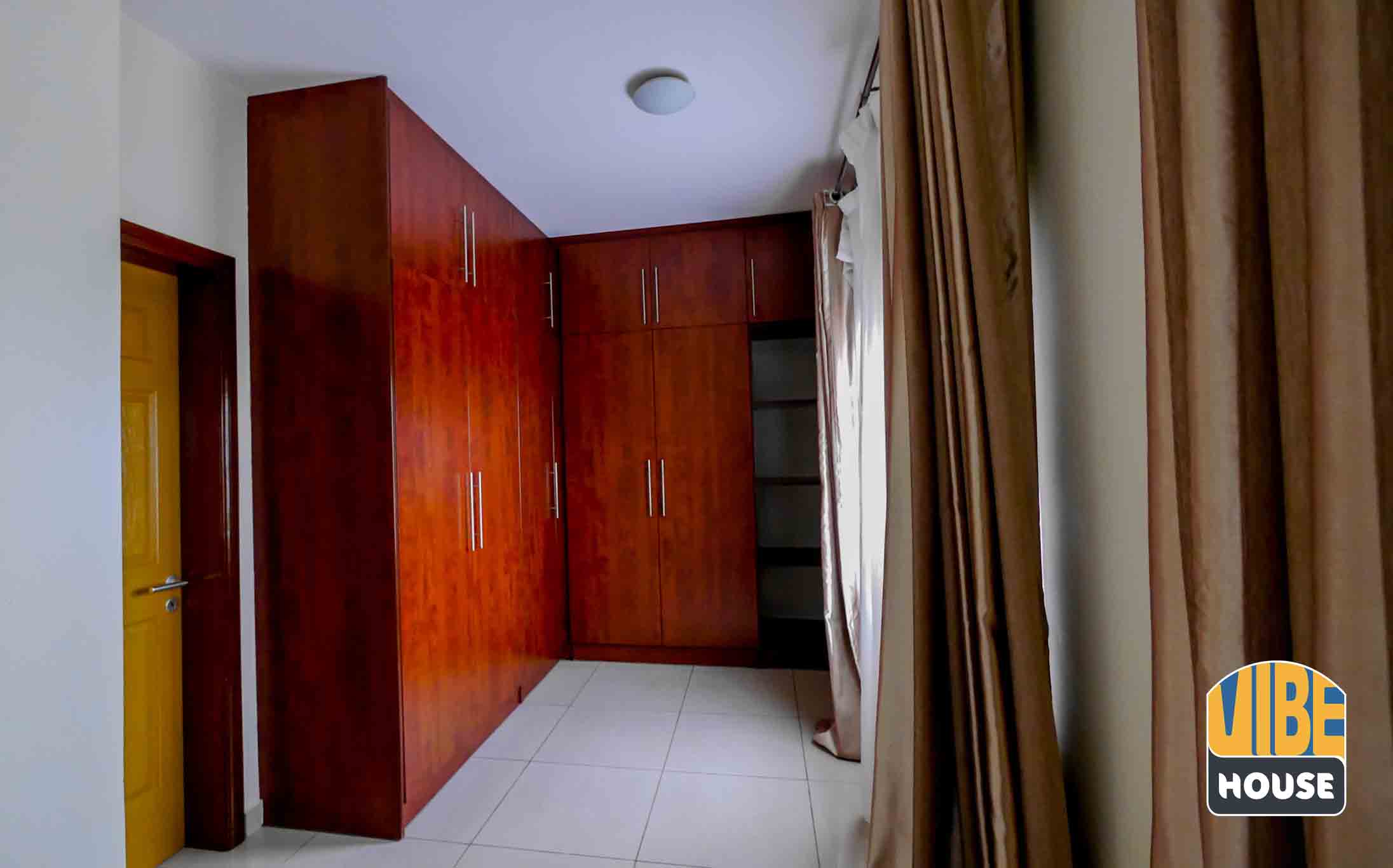 Large closet in master bedroom of house for rent in Kibagabaga, Kigali