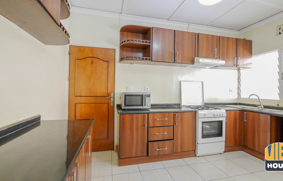 Modern kitchen fully furnished in house for rent Kimihurura, Kigali