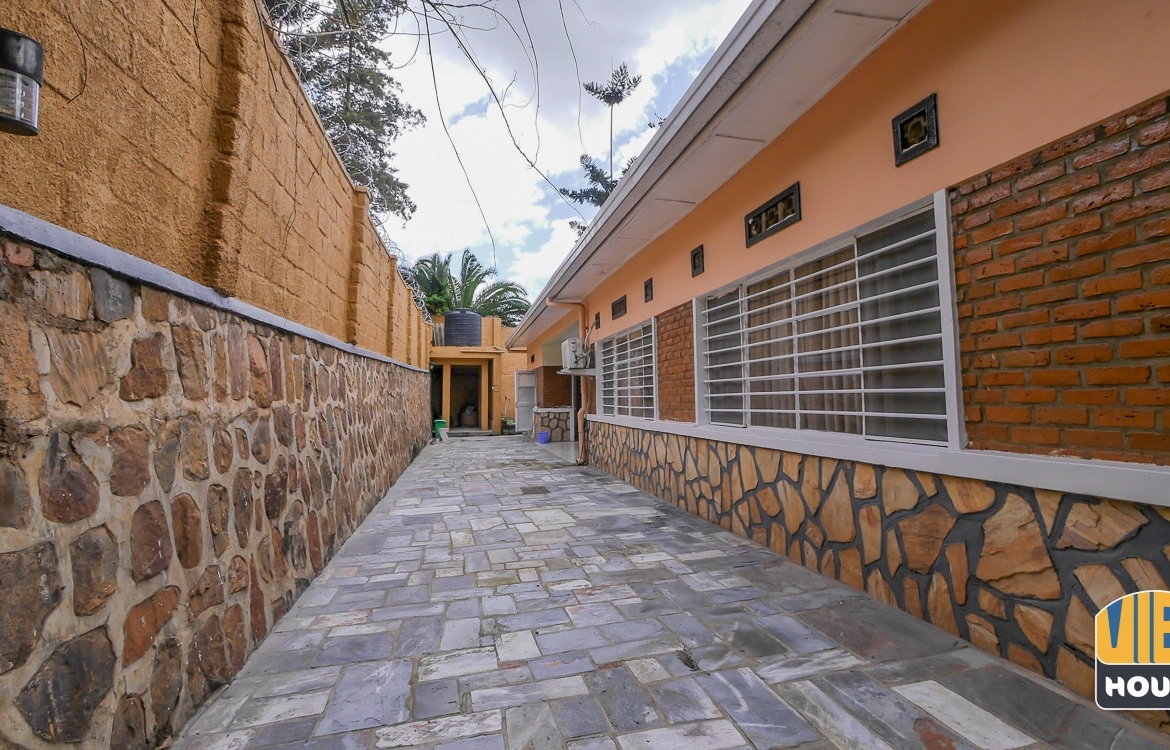 Backyard of house for rent in Kimihurura, Kigali
