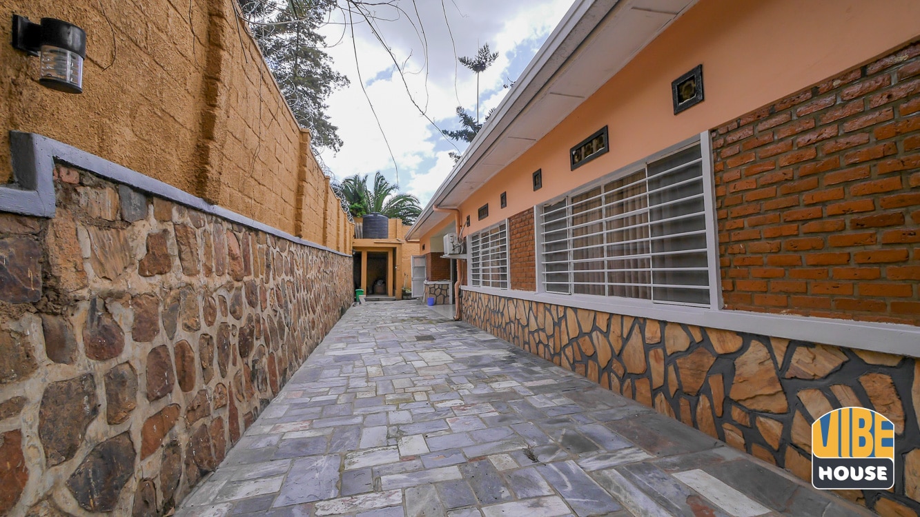 Backyard of house for rent in Kimihurura, Kigali
