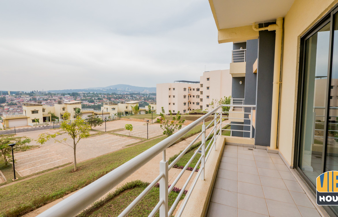 Balcony of apartment for rent in Vision City, Kigali