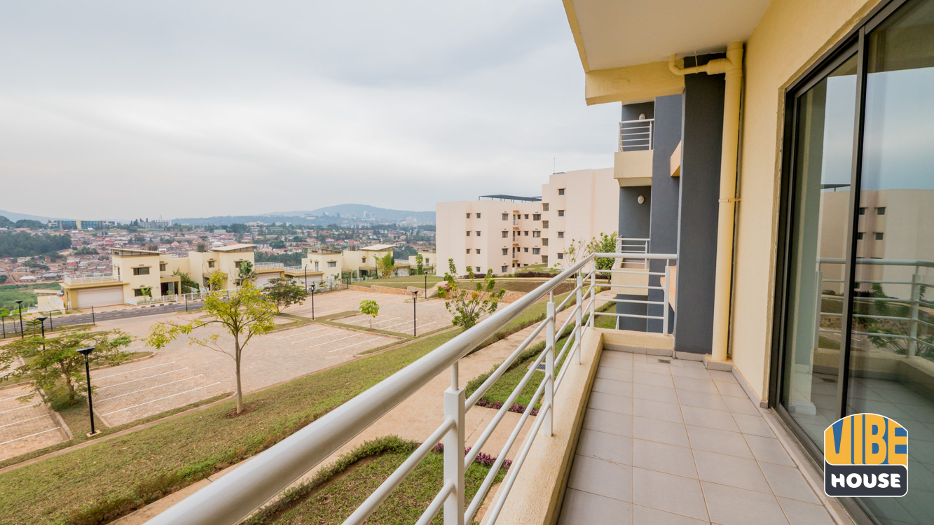 Balcony of apartment for rent in Vision City, Kigali