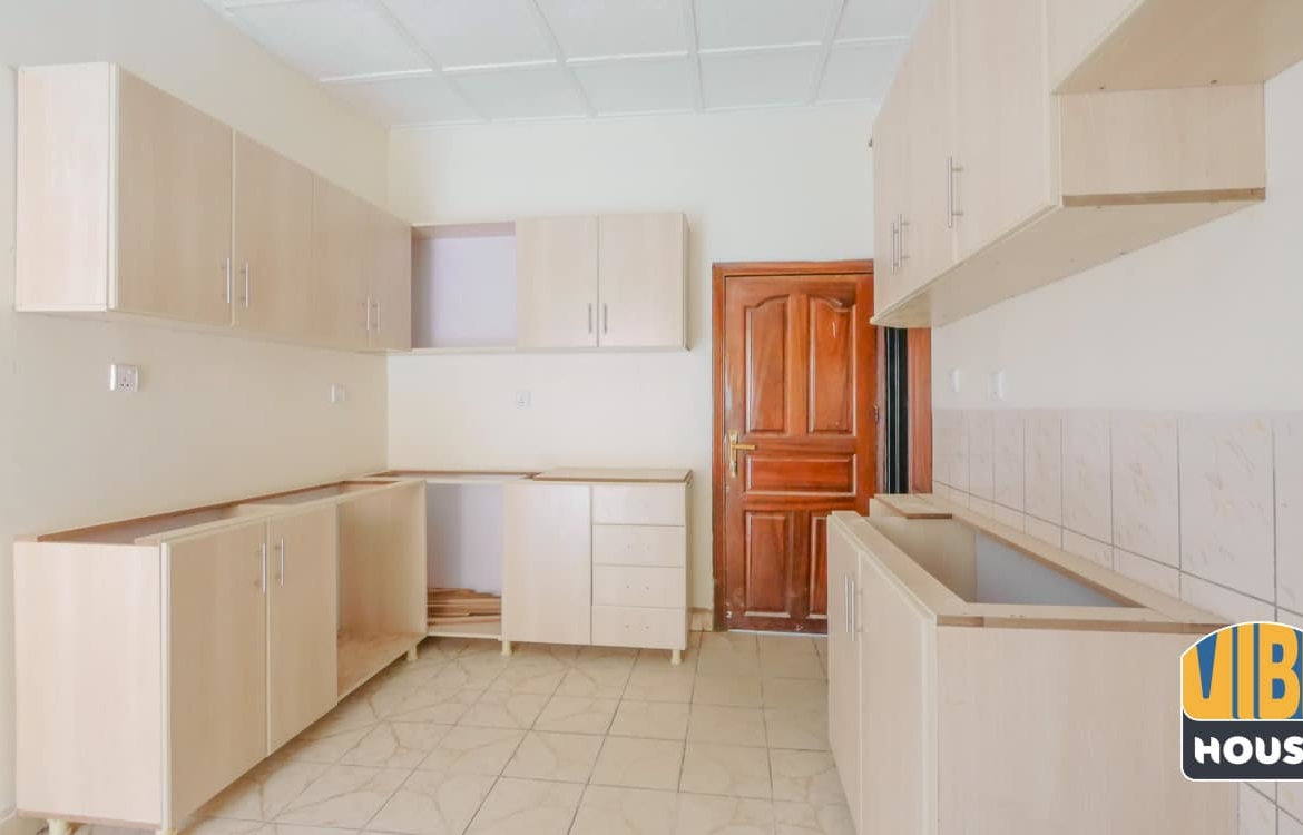 Modern Kitchen with cabinets in Gisozi home rental, Kigali