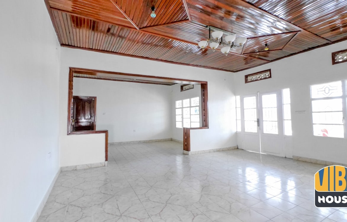 Living and dining area in Gisozi home rental, Kigali