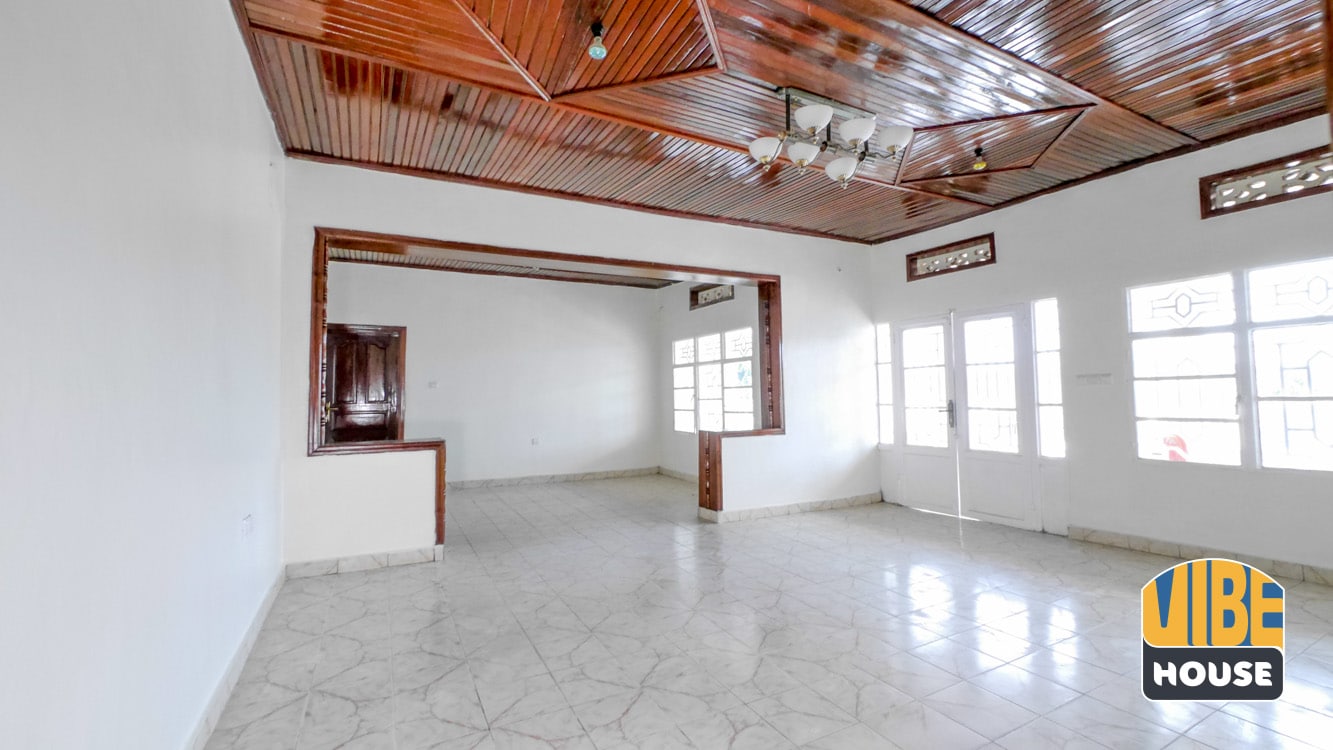 Living and dining area in Gisozi home rental, Kigali