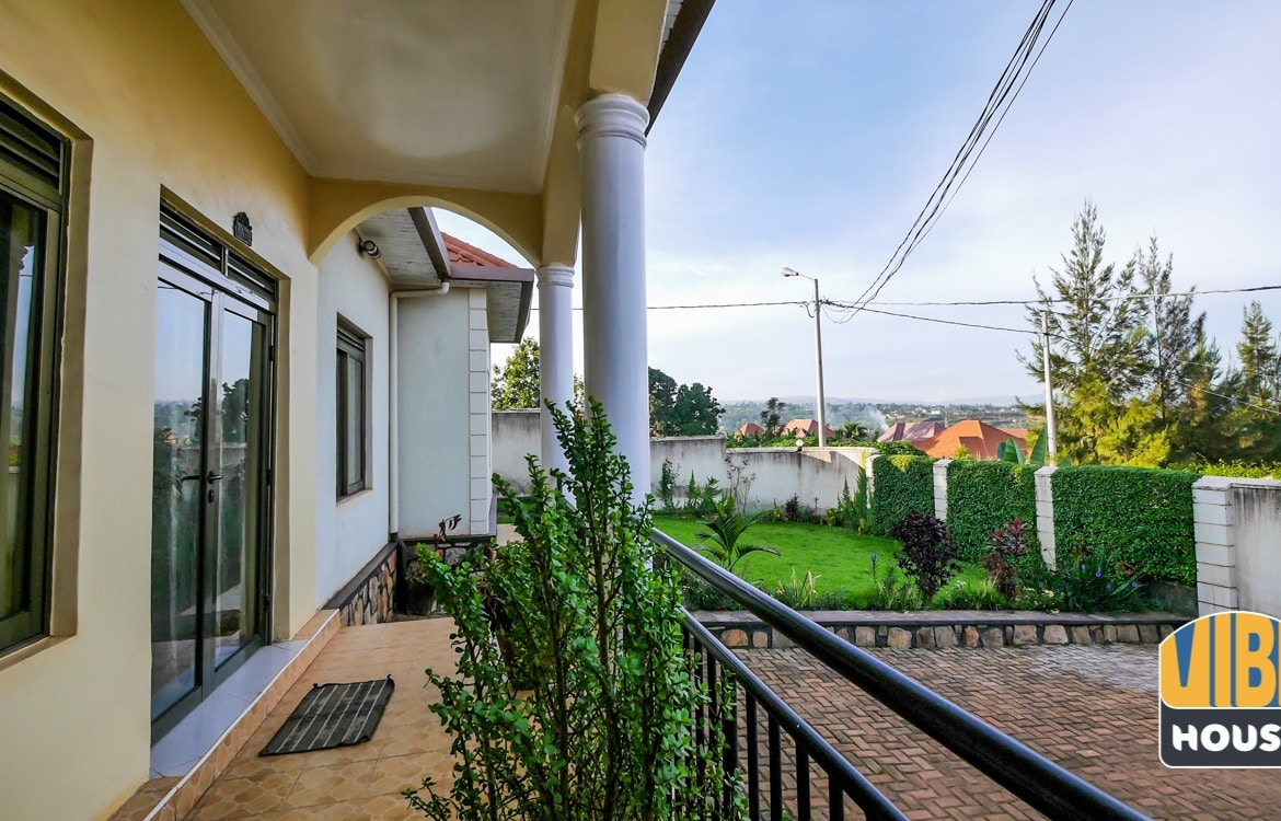 Balcony at spacious house for sale in Kanombe, Kigali