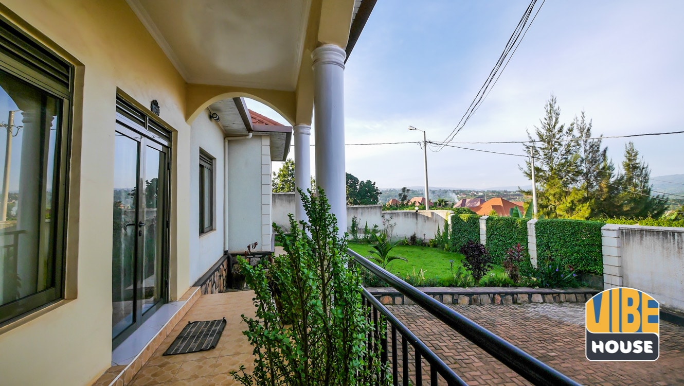 Balcony at spacious house for sale in Kanombe, Kigali