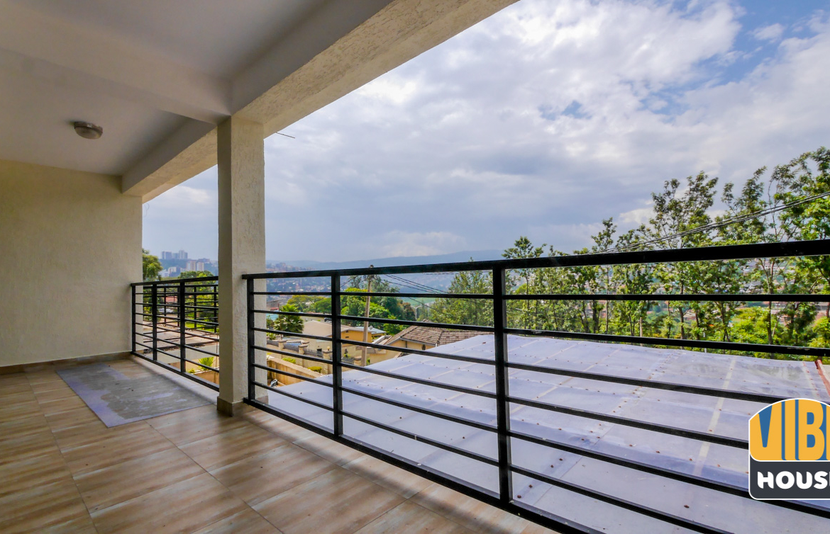 Balcony: 2-bedroom apartment for rent in Kigali