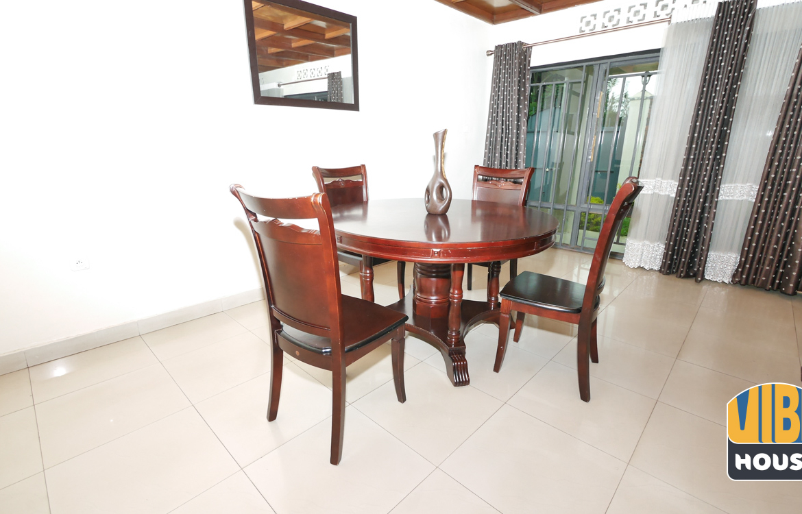 Dining area: House for rent in Nyamirambo